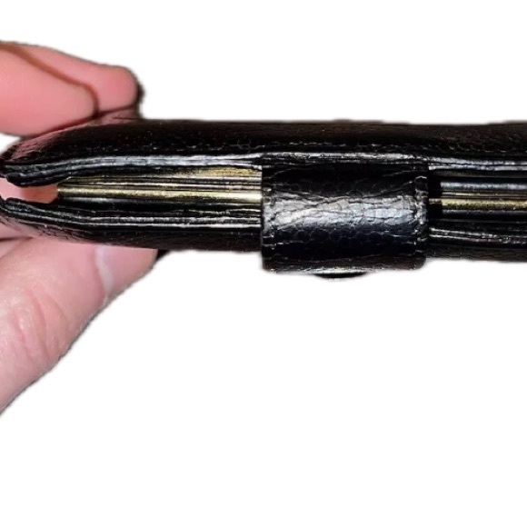 GUC CHANEL CC Logo CAVIAR Wallet Card Holder Black Leather CLASSIC LUXURY! - Picture 4 of 12